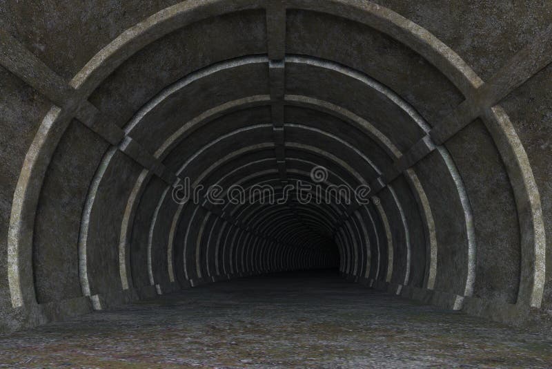3d ilustracja grungy betonowa tunelowa droga ilustracja wektor 3d ilustracja grungy betonowa tunelowa droga ilustracja wektor