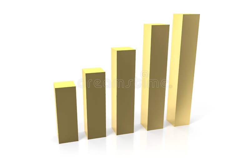 3d ilustrații de randare pentru graficul grafic care arată statistica firmei royalty free illustration