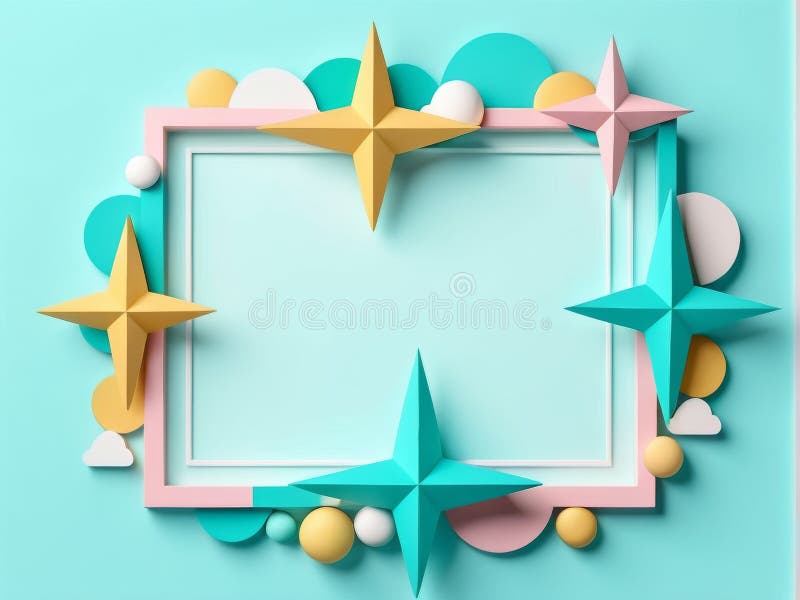 3d image of abstract geometric background with podium for product display. stock illustration