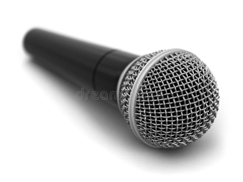 Microphone with Clipping Path Stock Vector Illustration of radio
