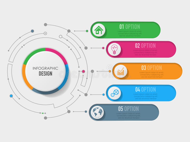3D infographic template stock illustration 3D infographic template stock illustration