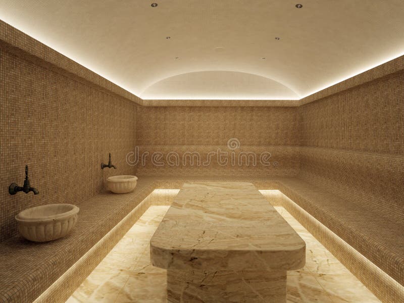 3d Interior of Luxury Turkish Bath Hammam. Stock Photo Image of home, islamic 122222058