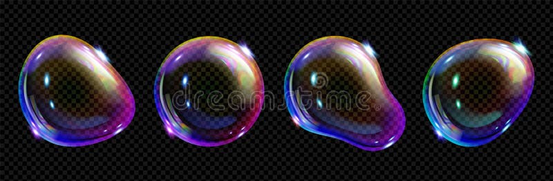 3d iridescent fluid glass spectrum foam vector vector illustration