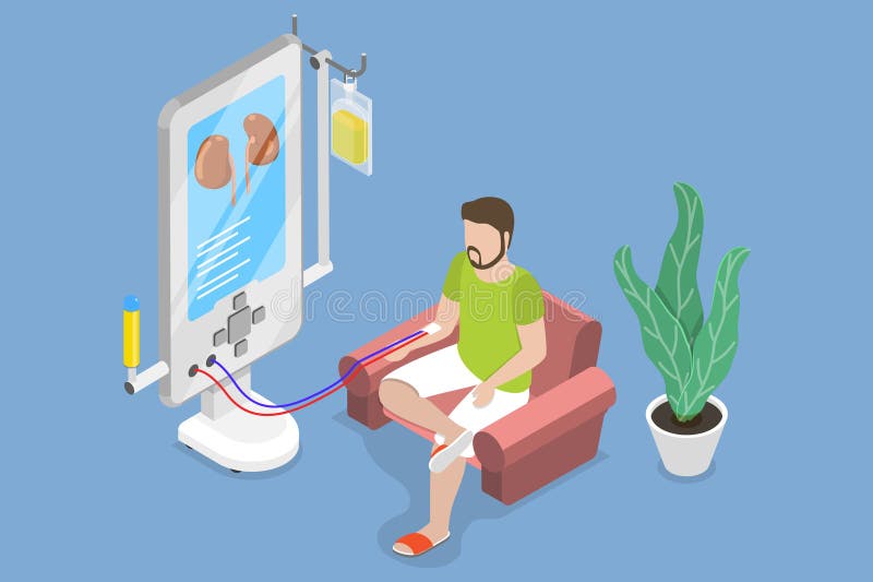 Illustration of Hemodialysis Diagram Stock Vector - Illustration of ...