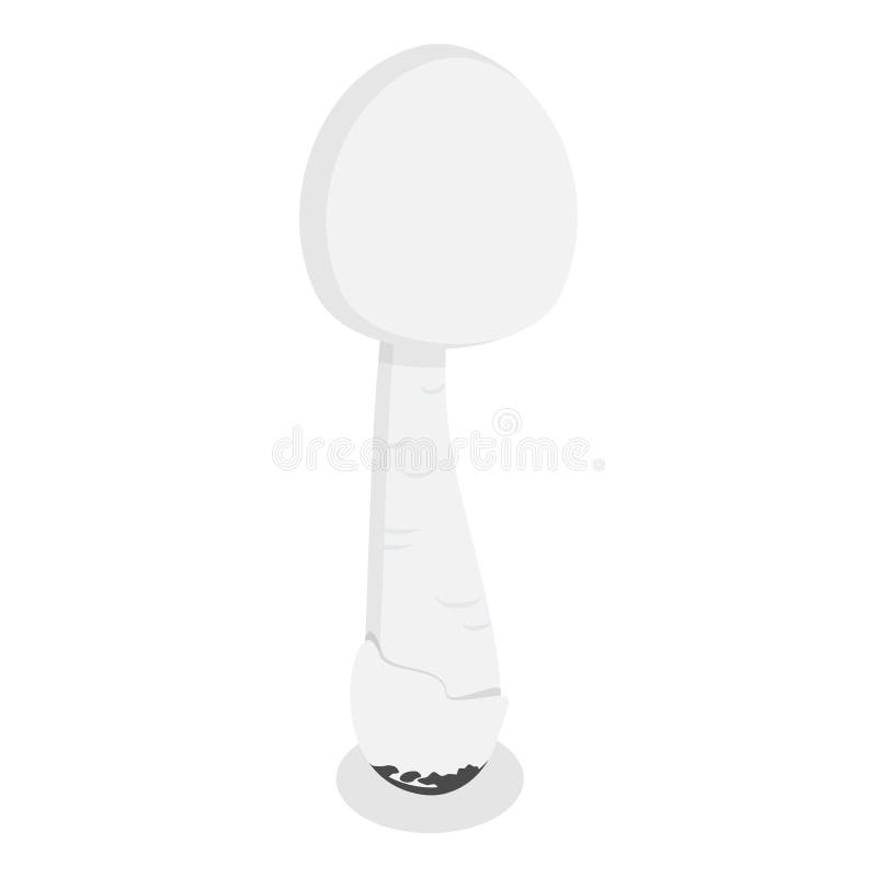 3D Isometric Flat Vector Set of Mushrooms. Item 9 stock illustration