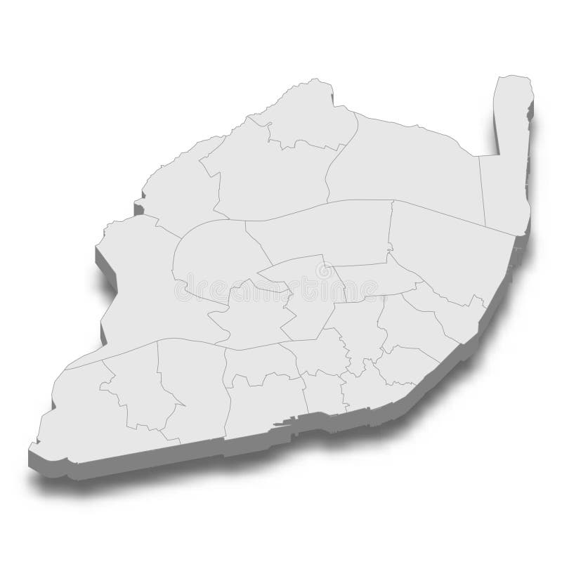 mapa isométrico 3d relações portugal e espanha 11179014 Vetor no