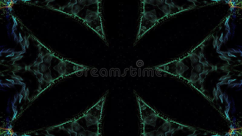 3d kaleidoscop abstract fundal de transă psihedelică trippy art pentru a deschide al treilea ochi cu energie vizuală. stock illustration