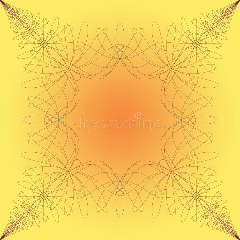3d kaleidoscopic fractal graphic royalty free illustration