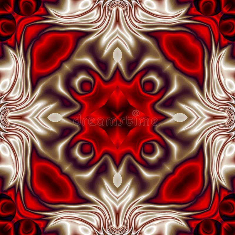 3d kaleidoscopic fractal graphic royalty free illustration