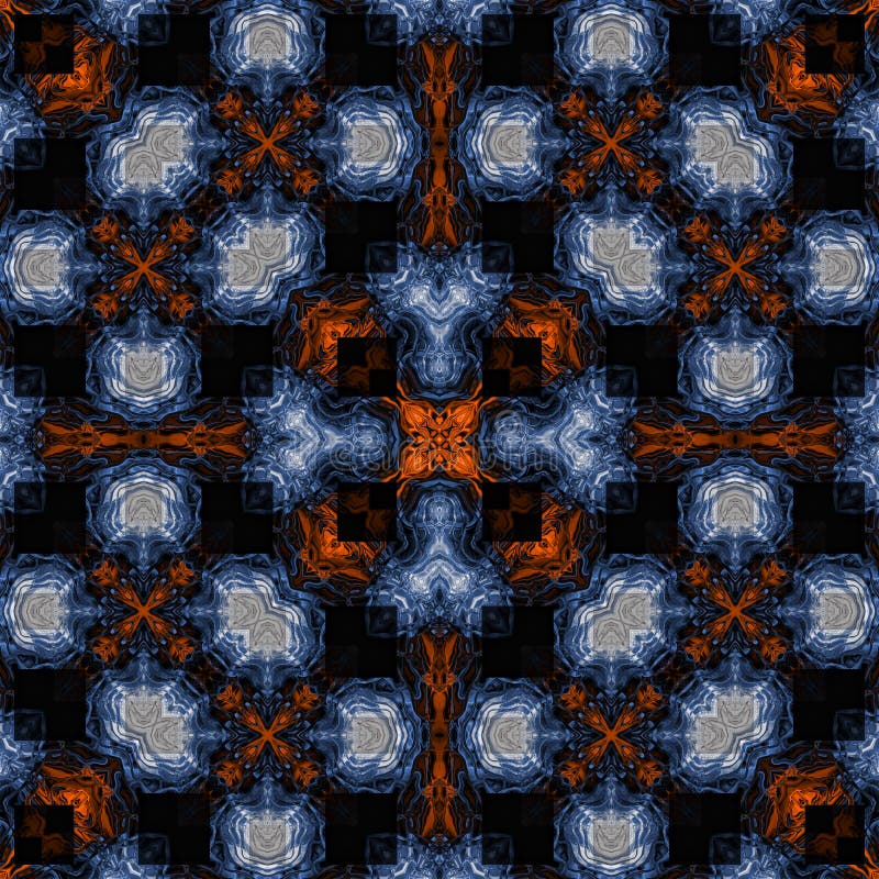 3d kaleidoscopic fractal pattern royalty free illustration