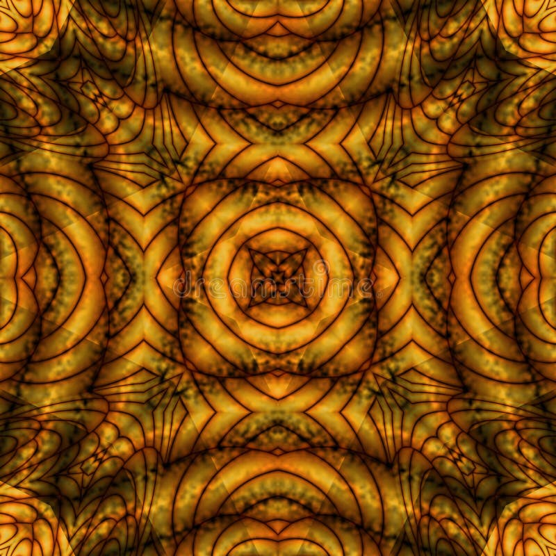 3d kaleidoscopic fractal pattern stock illustration