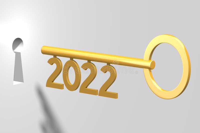 The Year 2022 Concept Background Illustration Stock Illustration ...