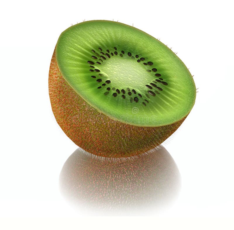 3d Kiwi Fruit illustrazione di stock