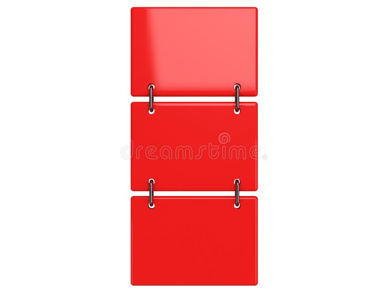 3D Label - place for an inscription stock illustration