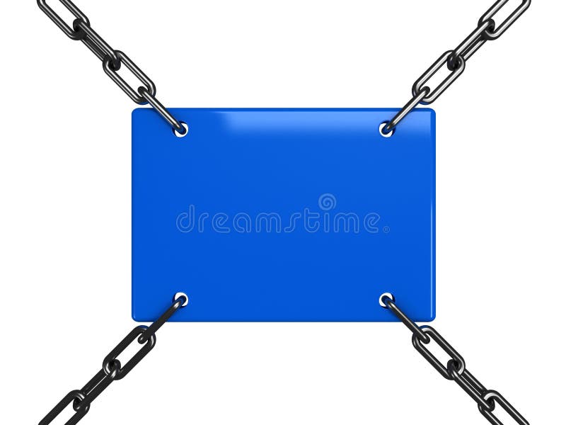 3D Label - place for an inscription royalty free illustration