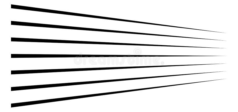 3d lines. Straight parallel stripes in perspective. Strips, streaks vanish, diminish. Horizon oblique, diagonal lines