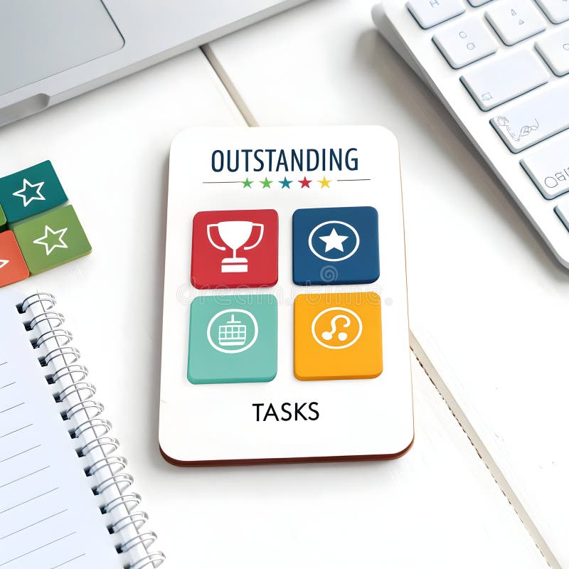 3D list of outstanding tasks isometric isolated on white background vector illustration
