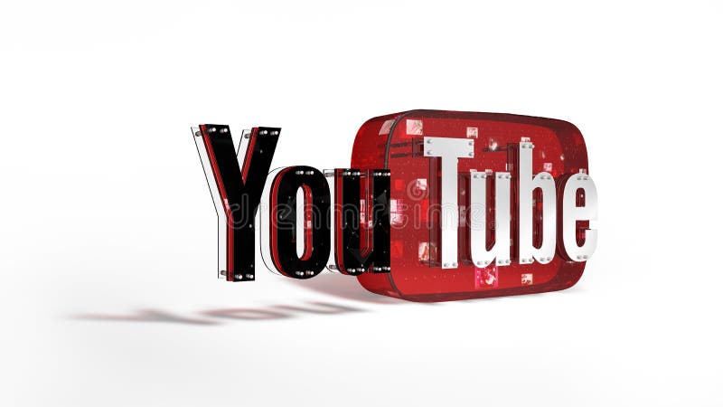 The 3D Logo of the Brand Youtube Editorial Stock Photo - Illustration of  network, design: 68967413