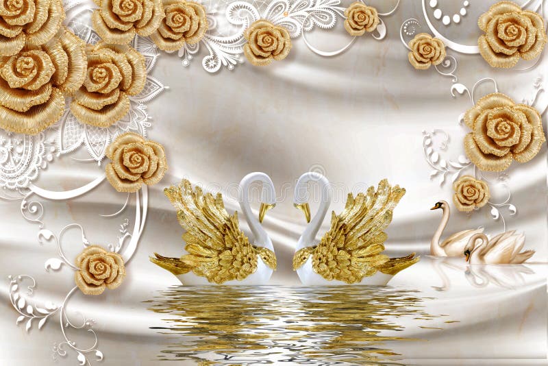 3d mural illustration Golden swan on water with decorative floral background Jewelery, 3d ball.It gives a beautiful shape while hanging on the wall .
visually expand the space in a small room, bring more light and become an accent in the interior wallpaper. 3d mural illustration Golden swan on water with decorative floral background Jewelery, 3d ball.It gives a beautiful shape while hanging on the wall .
visually expand the space in a small room, bring more light and become an accent in the interior wallpaper