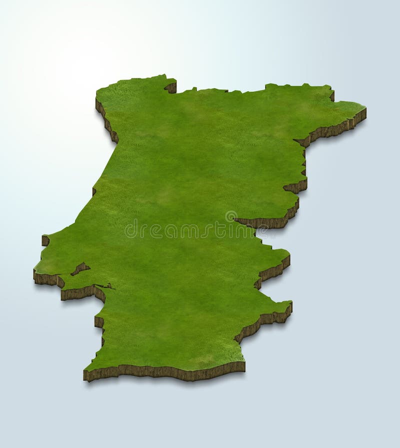 High Quality Labeled Map of Portugal with Borders of the Regions Stock  Illustration - Illustration of administrative, color: 207609735