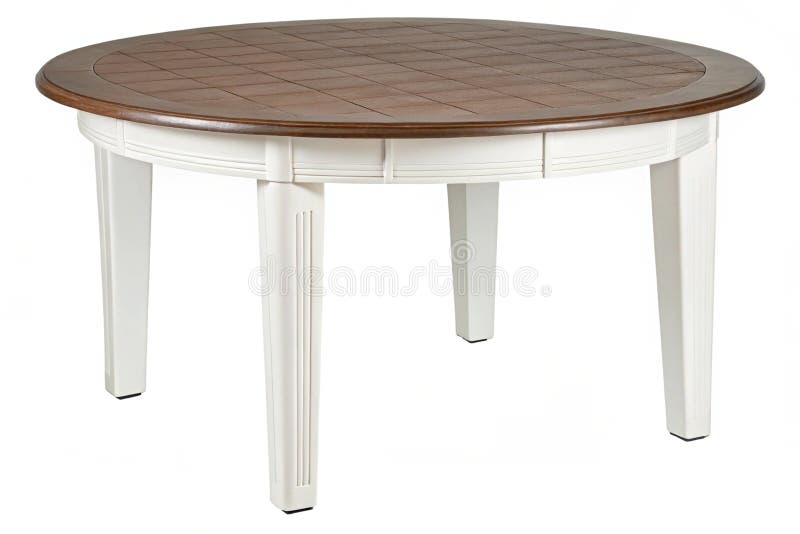 3D mockup de birou de bucătărie din plastic alb stock illustration