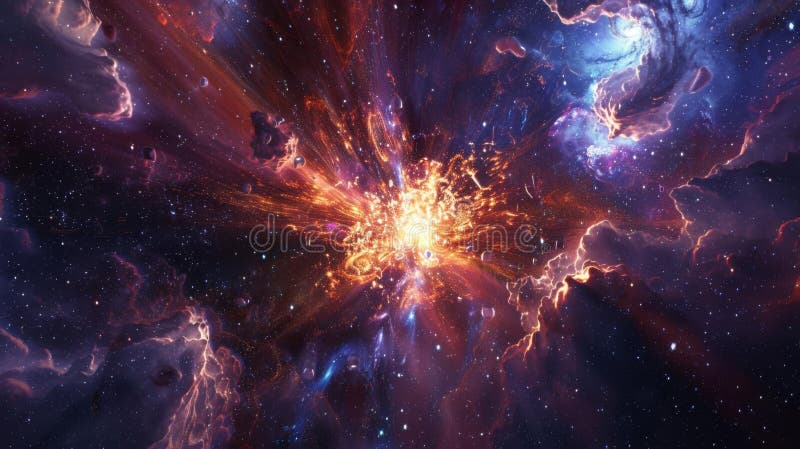 3D Model Abstract Art of Celestial Abstract Artwork Capturing the ...