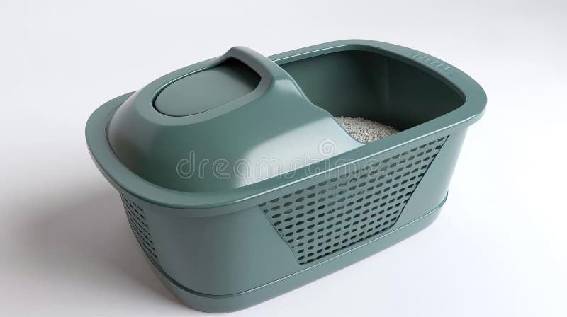 3D-Modell der Katzenklammerbox für bessere Geruchskontrolle. generative Hilfe