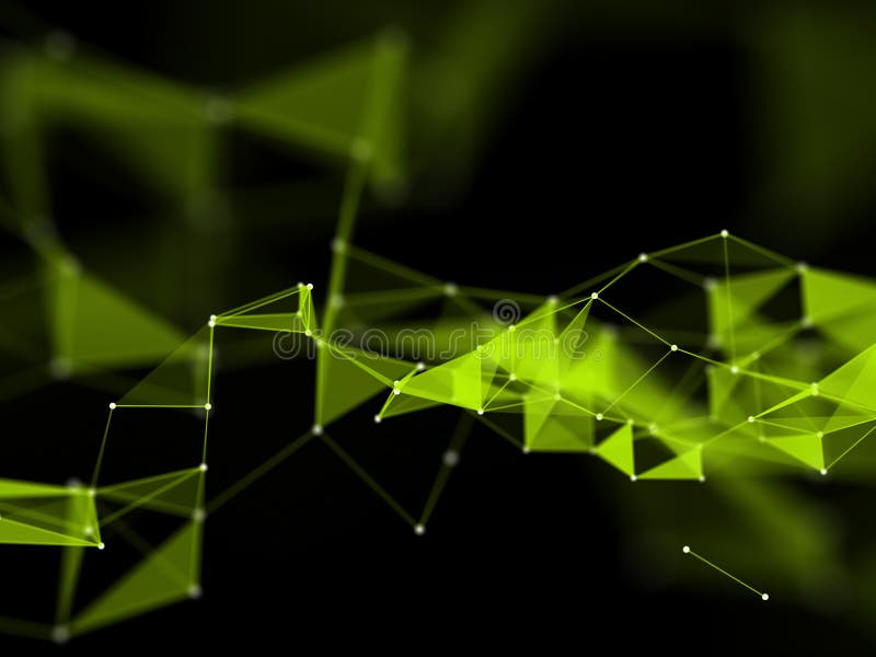 3D modern network communications background with plexus design vector illustration