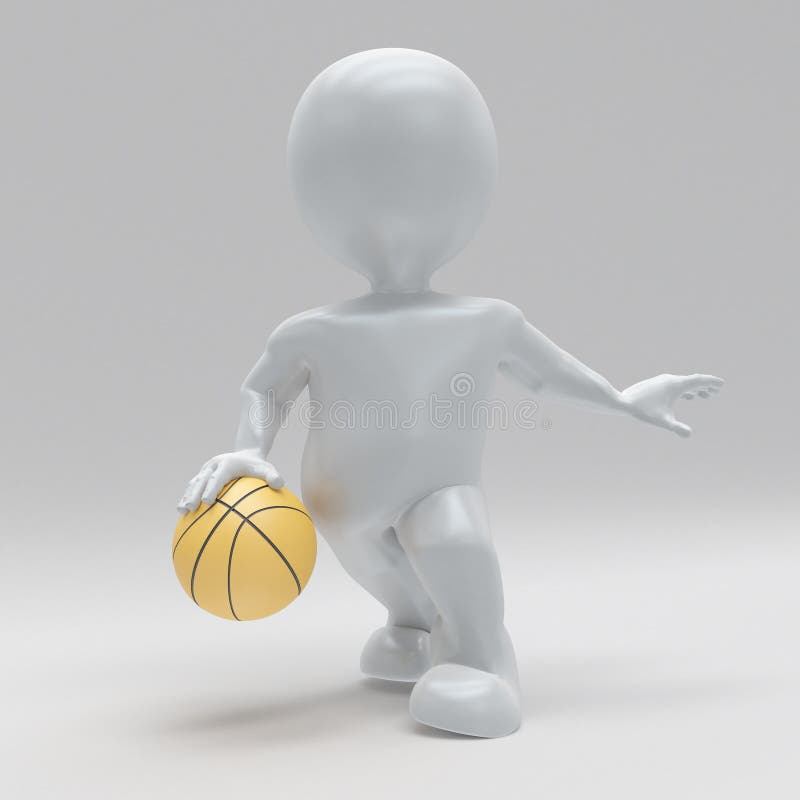 3d render of Morph man playing basketball. 3d render of Morph man playing basketball