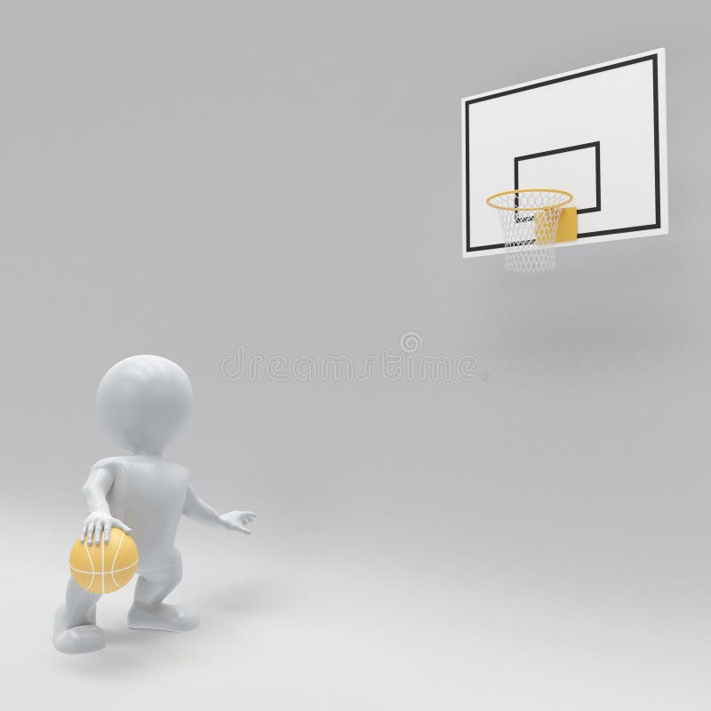 3d render of Morph man playing basketball. 3d render of Morph man playing basketball