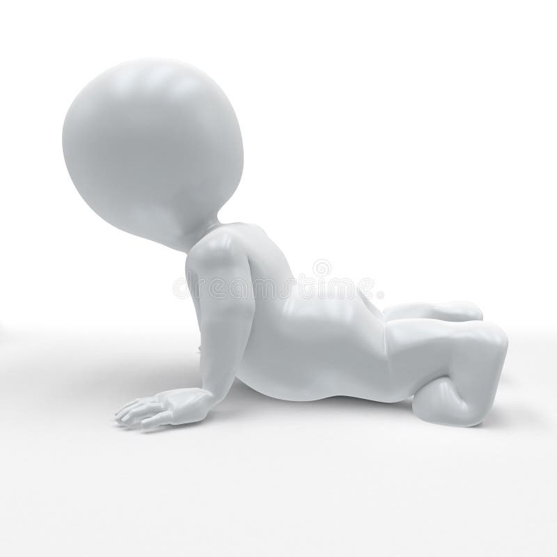 3D Render of Morph Man in yoga pose. 3D Render of Morph Man in yoga pose