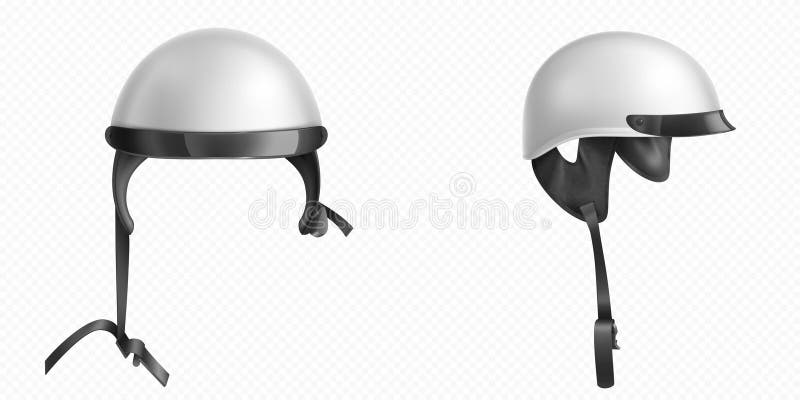 3D motorhelm. Wit motorfiets-hoofddeksel icoon royalty-vrije illustratie