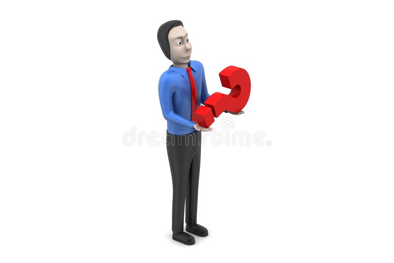 Download 3d mężczyzna w zamieszaniu ilustracji. Ilustracja złożonej z rada - 53778447