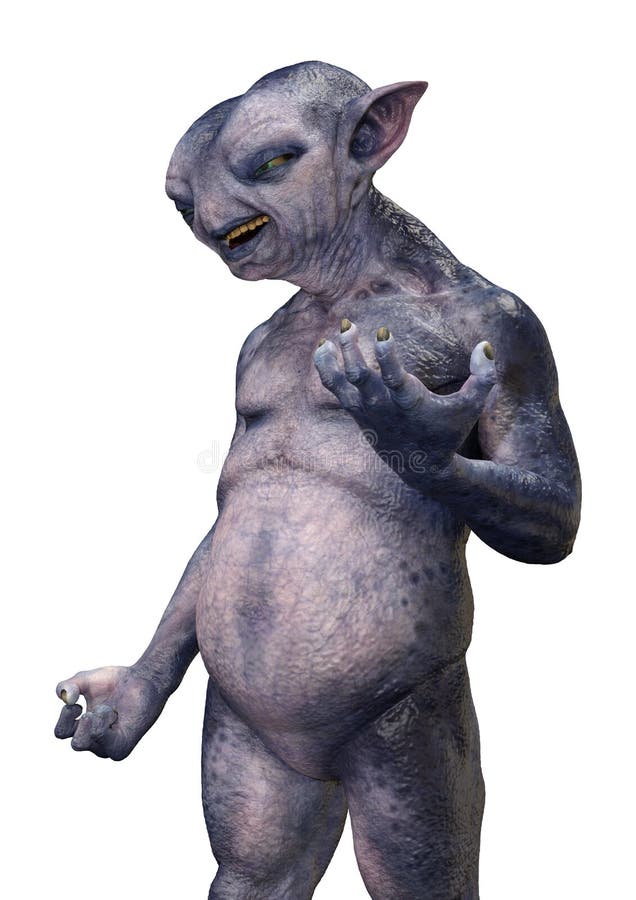 3d niebieski cudzoziemiec na biało ilustracji