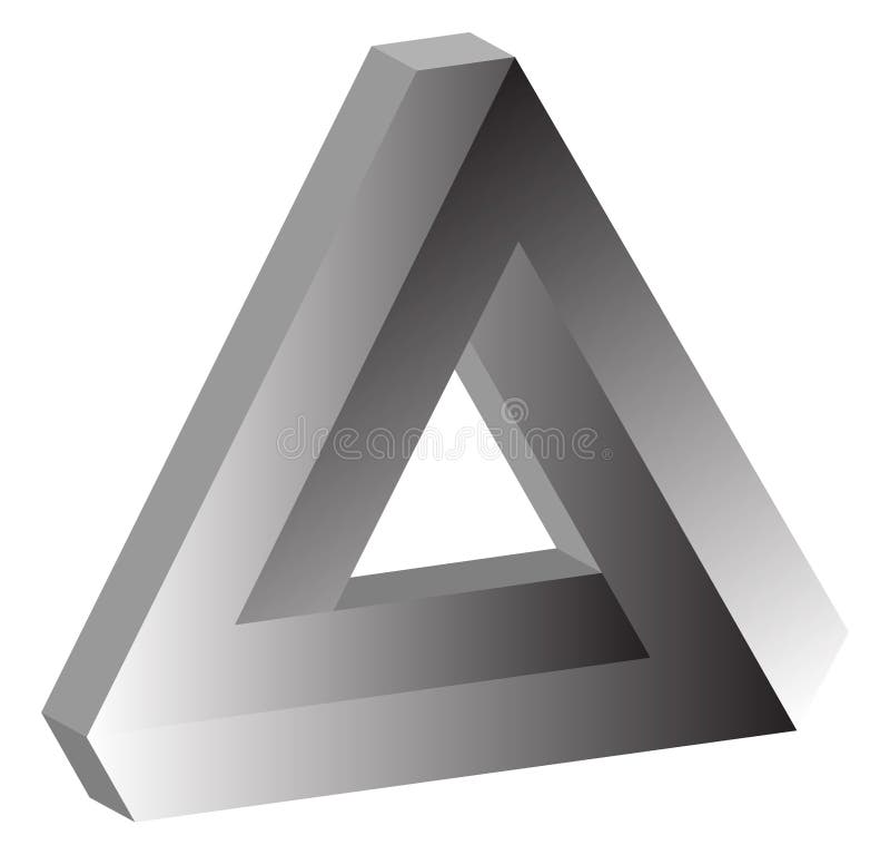 3D Niemożliwy trójbok Tribar ilustracji 3D Niemożliwy trójbok Tribar ilustracji