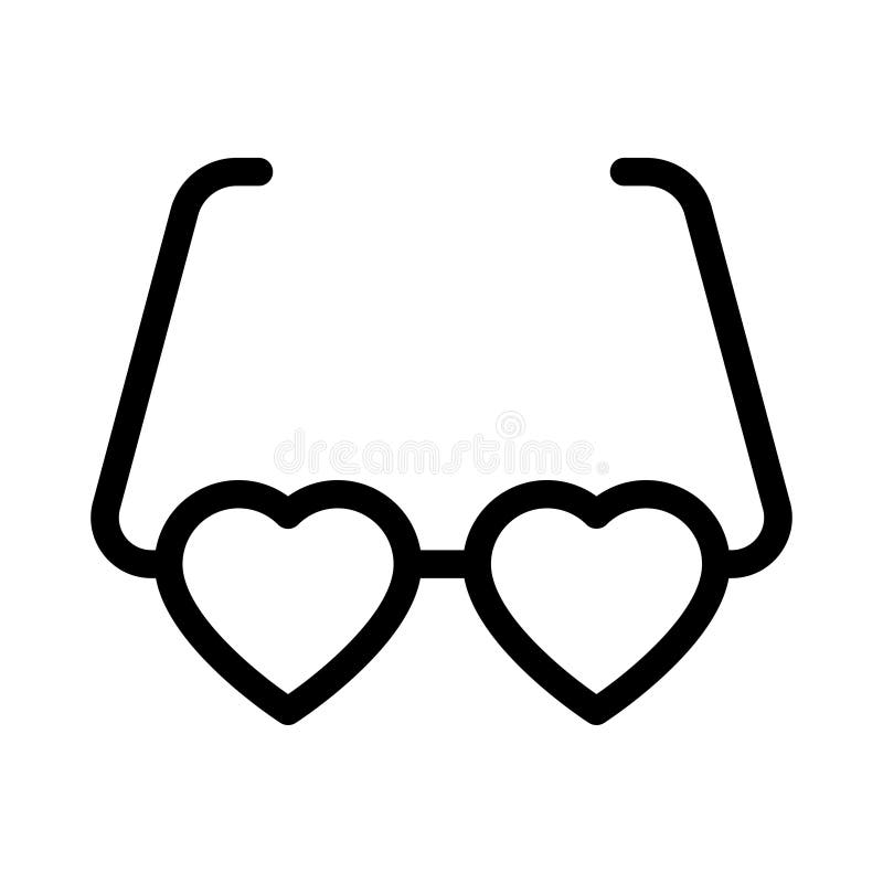 D?nne Linie Vektorikone der Liebe stock abbildung D?nne Linie Vektorikone der Liebe stock abbildung