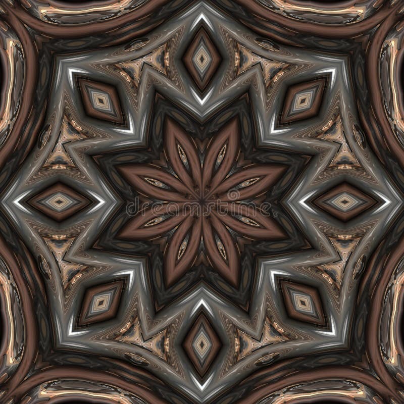 3d octagonal metallic surface pattern vector illustration