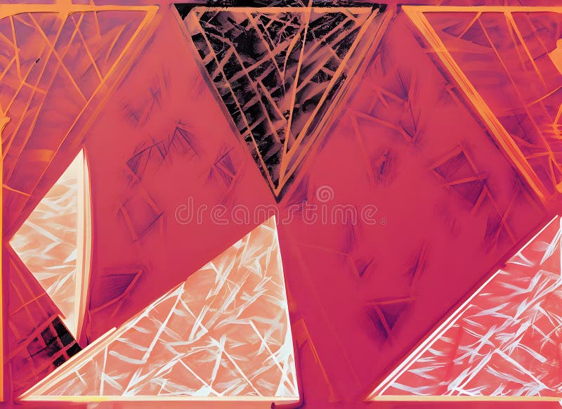 2d de pictură triunghiulară pentru fundal pe digital art generation vector illustration