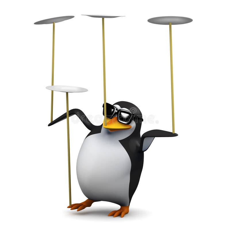 3d Penguin Balances Plates for Fun Stock Illustration - Illustration of game, circus: 46039565 3d Penguin Balances Plates for Fun Stock Illustration - Illustration of game, circus: 46039565
