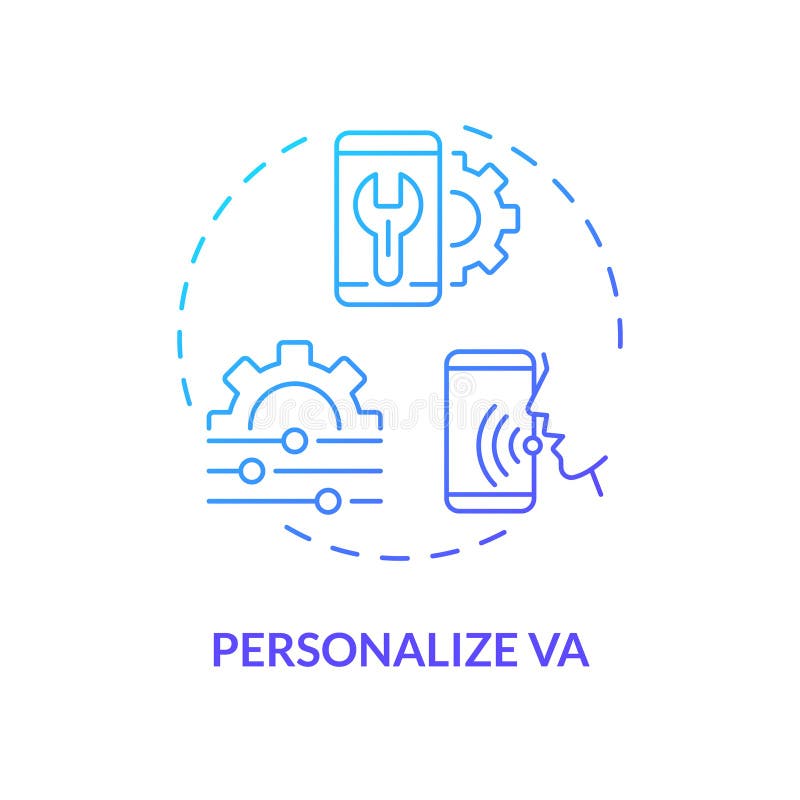 Concept pictogramă degrade V personalizat 2d vector illustration