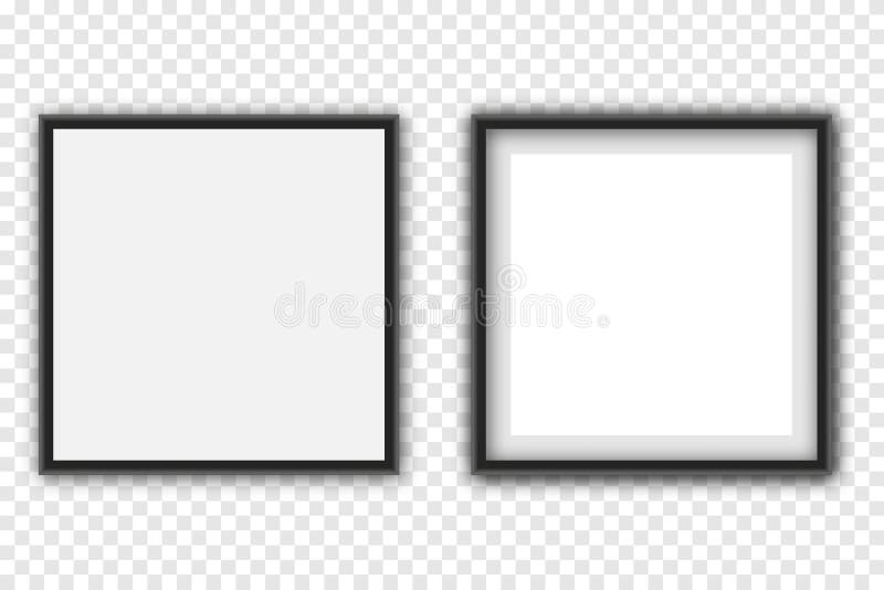 Realistic picture frame royalty free illustration