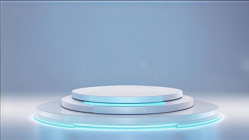 Fundal podium 3d. cameră de fundal Podium 3d. spațiu de afișare modern. vector illustration