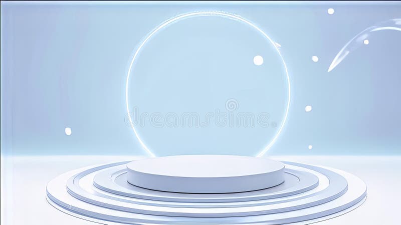 Fundal podium 3d. cameră de fundal Podium 3d. spațiu de afișare modern. royalty free illustration