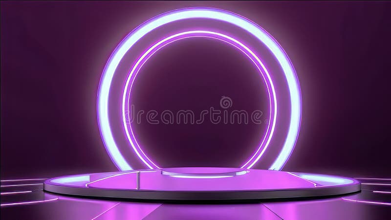 Fundal podium 3d. cameră de fundal Podium 3d. spațiu de afișare modern. royalty free illustration