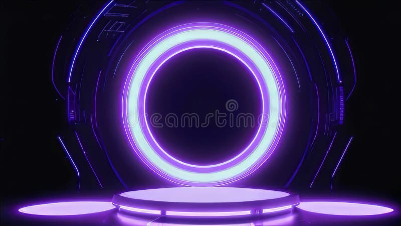 Fundal podium 3d. cameră de fundal Podium 3d. spațiu de afișare modern. vector illustration