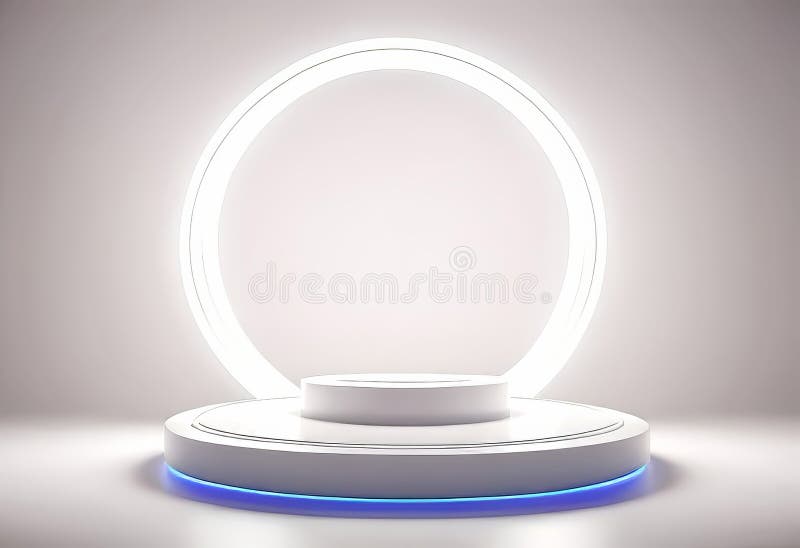 Fundal podium 3d. cameră de fundal Podium 3d. spațiu de afișare modern. stock illustration