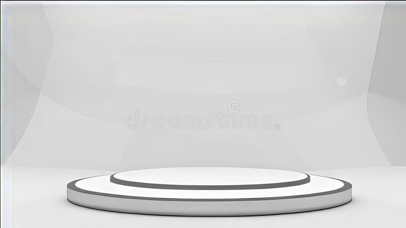 Fundal podium 3d. cameră de fundal Podium 3d. spațiu de afișare modern. royalty free illustration