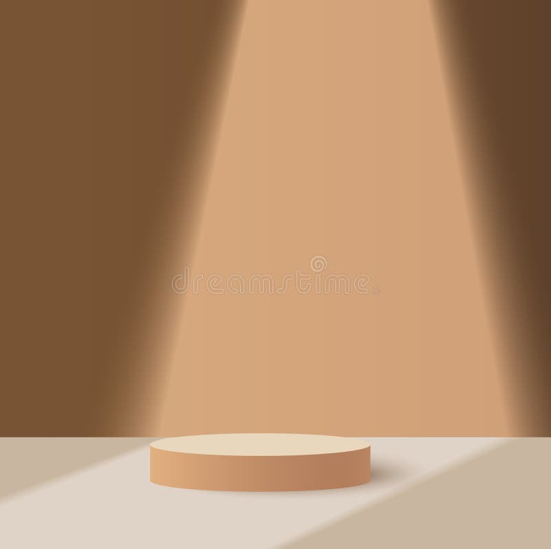 3d podium minimal scene with glass geometric platform. Background vector 3d rendering stand to show cosmetic product. Stage stock illustration