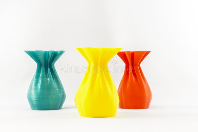 Vase 3D print stock image. Image of vase, print, isolated 65315427