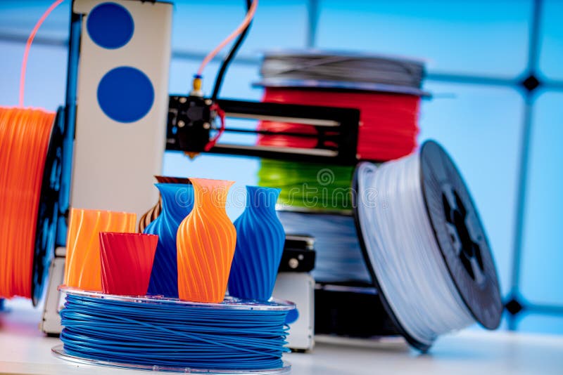 3D Printer Plastic Filament for 3D Printer and Printed Products in the